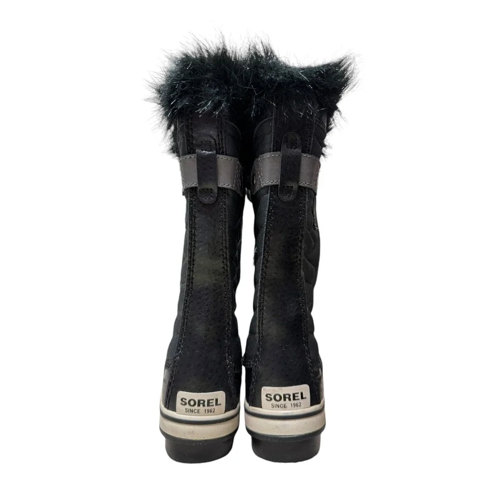 SOREL Children's Tofino II Waterproof Boots  Black/Quarry, Size 1 Youth No Box